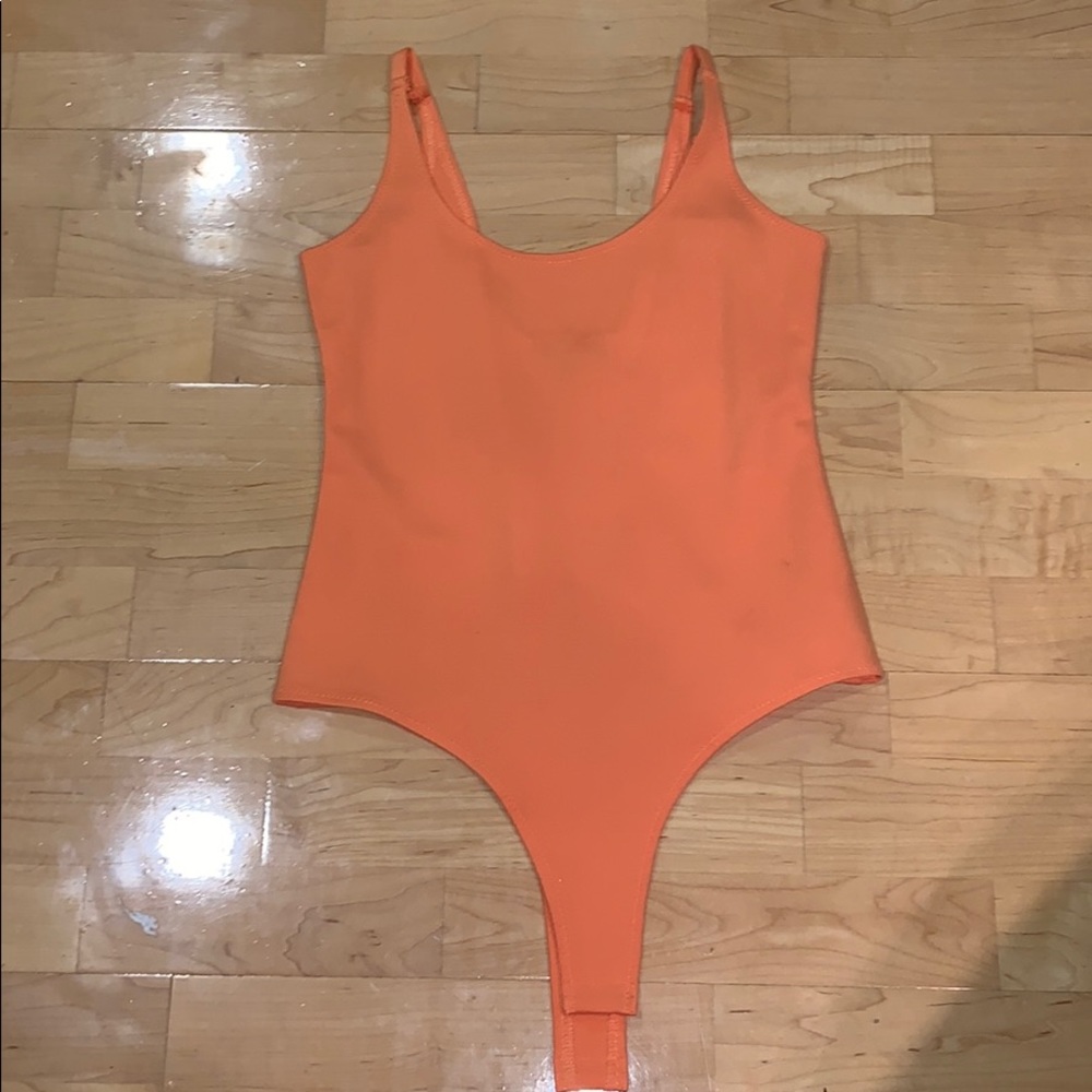 Orange leotard